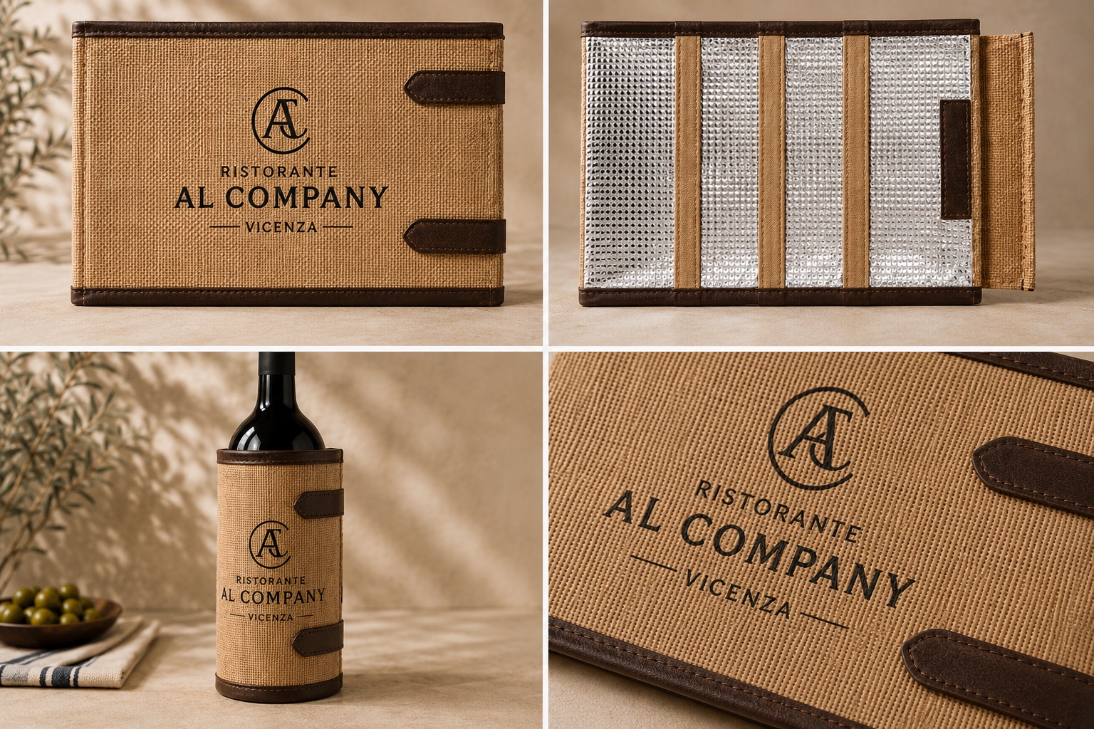 Rendering reale del prodotto Custom Al Company con logo personalizzato